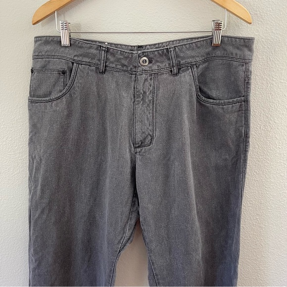 Patagonia Vintage 2000s Y2K Gray Hemp Blend  Chinos Size 36x33 - Picture 3 of 7
